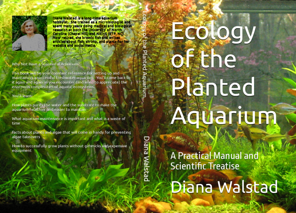 Amazon-Printed Paperback for 4th Edition (2023) of 'Ecology of the Planted Aquarium'
